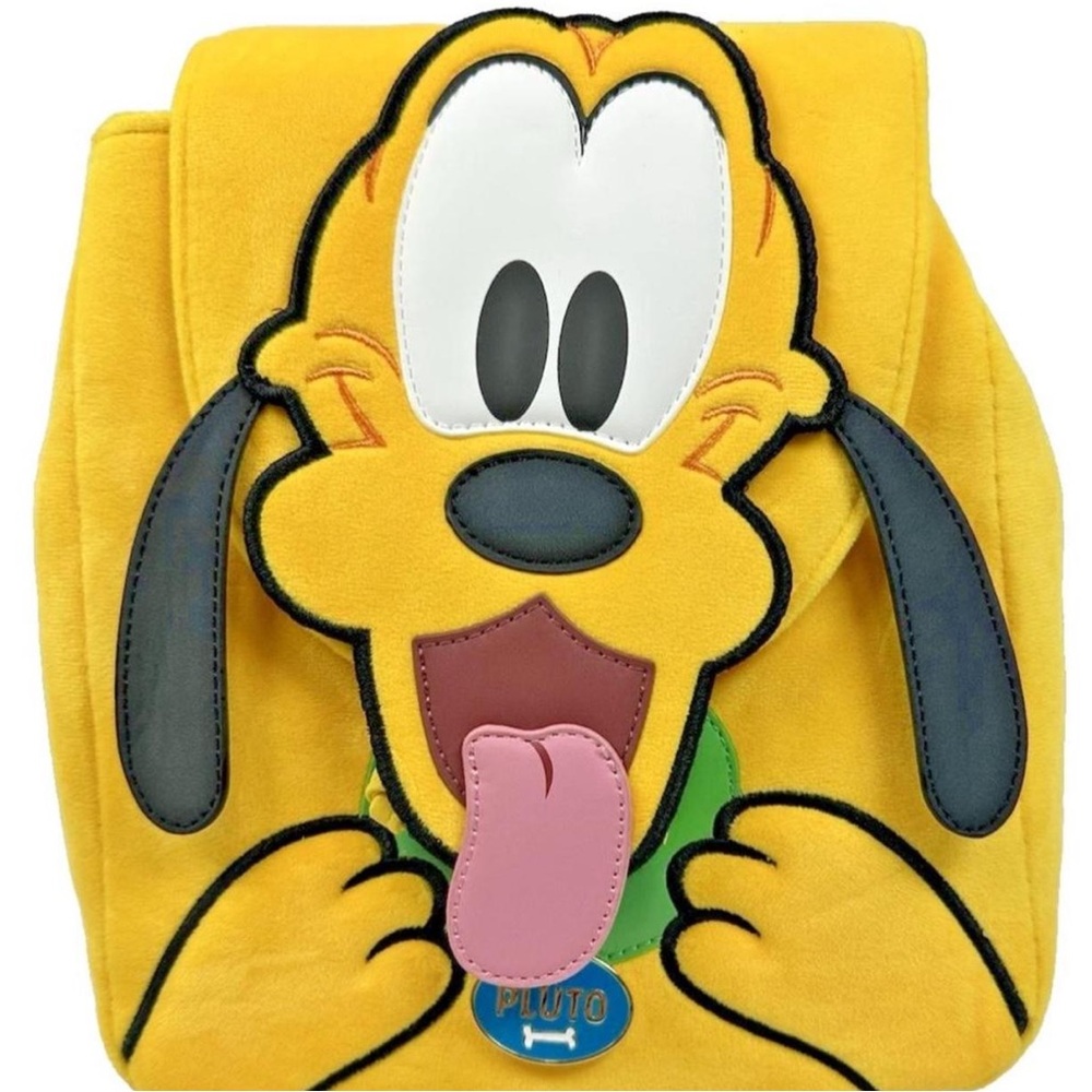 Disney Yellow Pluto Backpack with Black, Green, P… - image 1
